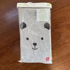 UNIQLO ベビー レギンス 80 グレー クマデザイン