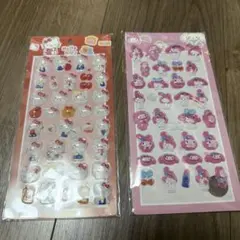 ハローキティ・マイメロディ 3Dシールセット