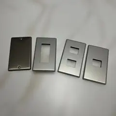 シルバー スイッチカバー