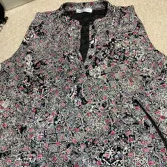 glossbeaut 花柄 長袖ブラウス 4L