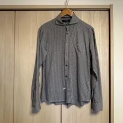 COMME CA ISM チェック柄長袖シャツ美品L