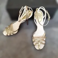 ☆希少☆GUCCI GG柄 クロスストラップ サンダル ピンク ヴィンテージ