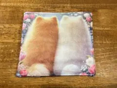 ポメラニアン　8重ガーゼハンカチ