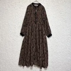URBAN RESEARCH Sonny Label　ダマスクプリントワンピース