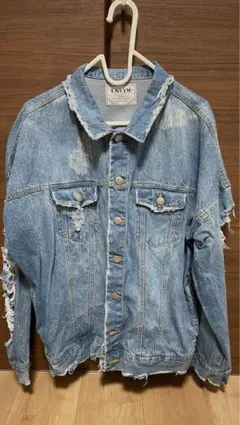 ENVMY アンビー ライトブルー ダメージデニムジャケット フリーサイズ