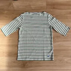 未使用品　オーシバル　五分丈　緑　ボーダー　ORCIVAL サイズ2