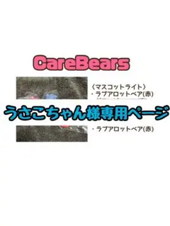 【専用ページ】ケアベアマスコットライト(赤)