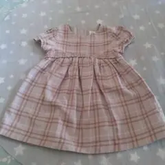 GAP チェック柄 半袖ワンピース 18-24ヶ月 80〜90最終価格