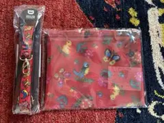 ☆新品☆【FEILER】メッシュポーチ&レピヤンリボンショルダー