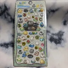 ふわふわとりのなかまたち ジュエルプチドロップ ストーンつき 立体シール