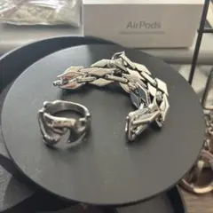 シルバーカラー ブレスレット リング セットのサムネイル