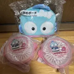 ハンギョドン当りくじ ⑥顔形ポーチ 1個、 ⑨電子レンジ蒸し器 2個