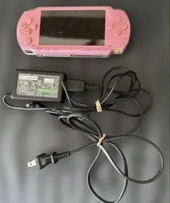 PSP1000ピンク 本体とACアダプター
