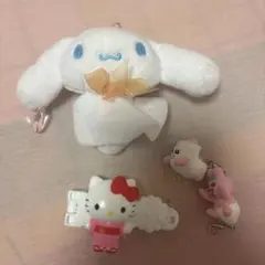 サンリオ シナモロール ハローキティ マスコットセットのサムネイル