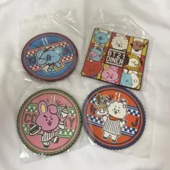 一番くじ　BT21 Dinerコースター　4個セット