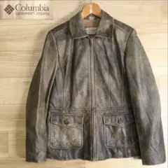 革ジャン　Columbia ブラウンレザージャケット(レディース)のサムネイル