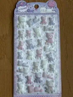 ゆめカワ　かわいい動物シリーズ　フロッキーシール　ねこ