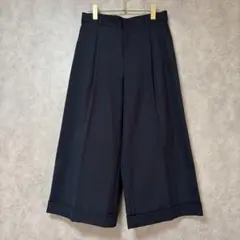 KUMIKYOKU 組曲 オシャクロス ガウチョパンツ WEB限定 ネイビー