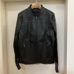 MICHAEL KORS ブラックレザージャケット XS