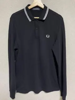 FRED PERRY ブラック フレッドペリー　長袖　ポロシャツ M 美品