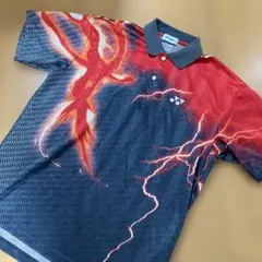 【ヨネックス】YONEX 襟付き半袖シャツ　Oサイズ