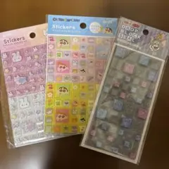 即日発送　匿名　タイルシール　クレヨンしんちゃん　トムジェリ　キラキラアニマル