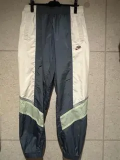 Nike ナイロン ジョガーパンツ ホワイト/グレー