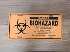 バイオハザード ブリキ 看板 サイン プレート