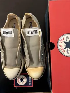 【新品未使用】【希少】【USA製】コンバースオール スター　グレー　24.5cm