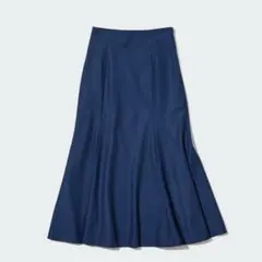 UNIQLOユニクロマーメイドスカートBLUE70
