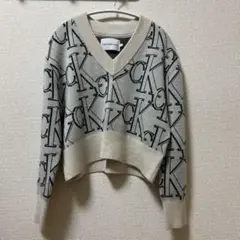Calvin Klein Jeans グレー Vネック セーター Sサイズのサムネイル