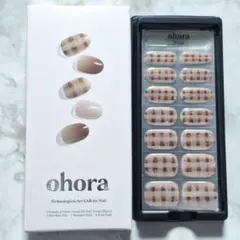 ★ohora★N Cozy Mate★オホーラネイルシール14枚(チェックのみ)