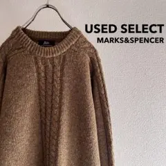 古着 “MARKS&SPENCER” Wool Cable Knit