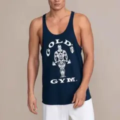 GOLD'S GYM タンクトップ ネイビー Lのサムネイル