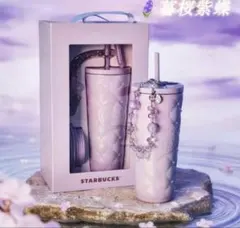 日本未発売 中国春節限定starbucksステンレス製シルバー水筒 チャーム付き 中国 Starbucks(スターバックス) タンブラー・水筒(ライフスタイル