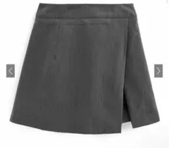 GRL インパン裏地付きラップ風ミニスカート[ai86]