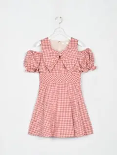 evelyn リボン オフショルミニOP ワンピース