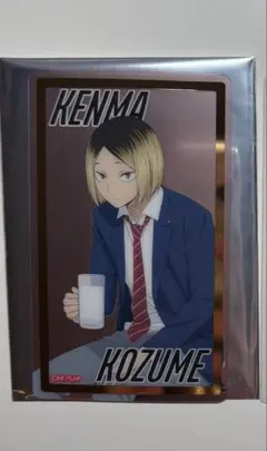 ハイキュー まねきねこ 孤爪研磨 箔押しクリアカード ランダム トレカ