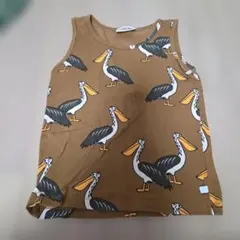 CARLIJNQ ペリカン柄 ノースリーブタンクトップ 110/116