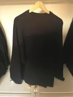Lui's(ルイス) ニット　フリーサイズ　ブラック×ブラウンのサムネイル