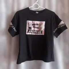 ANAP GIRL Tシャツ ブラックのサムネイル