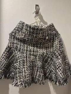 LILY BROWN ツイードフレアミニスカート　0サイズ