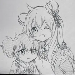 ハッピーシュガーライフ 手描きイラスト