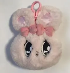 エスターバニー リボンバニー　ぬいぐるみポーチキーホルダー　ピンク