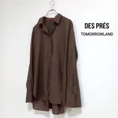 DES PRÉS (デ・プレ)エアリークロス オーバーサイズドシャツのサムネイル
