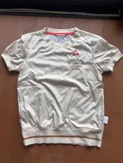 Le Coq Sportif 半袖スニード　クリーム色刺繍