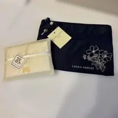 ローラアシュレイ ポーチ＆ハナエモリ テッシュケース 2点 未使用　本日値段❗️