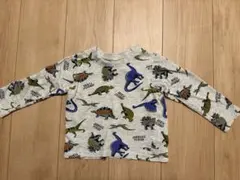 恐竜柄 長袖カットソー 100cm