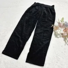 【ジーユー】GU メンズ コーデュロイシェフパンツ ブラック S