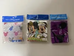 ディズニー ミニタオル 3点セット ミッキー ミニー 2004年 レトロ